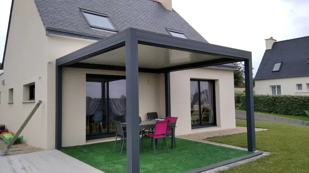 Pergola bioclimatique à Morlaix